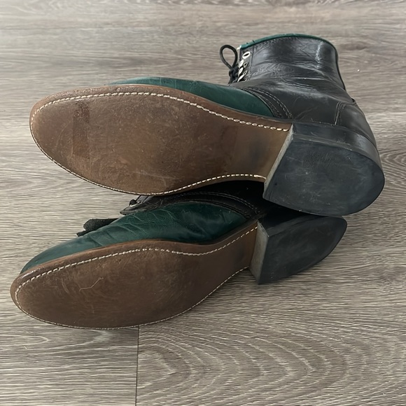 Laredo Two-Tone Leather Roper Boots - Picture 8 of 9